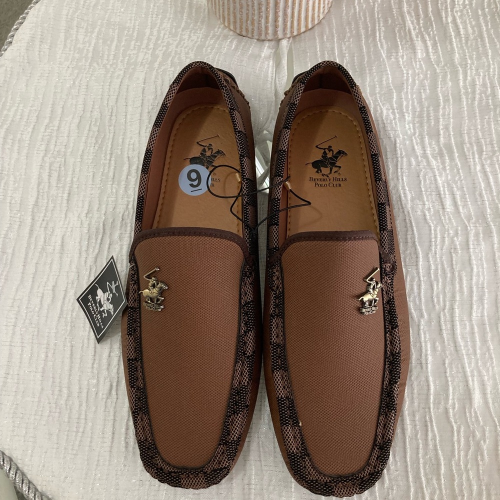 Beverly Hills Polo Club Men’s Loafers Brown Size 9 NWT